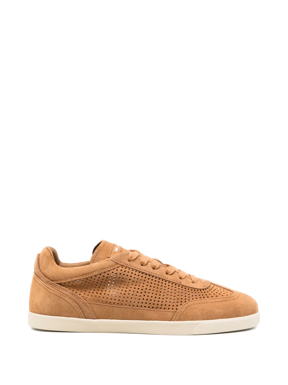 Kiton perforated leather sneakers - Braun