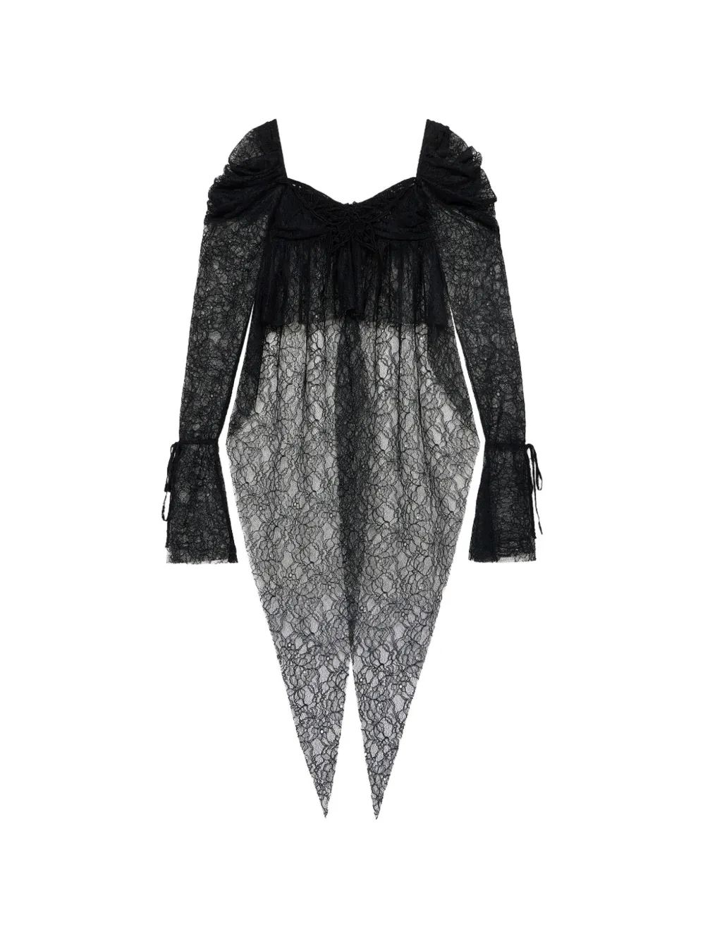 Blumarine Blusa in pizzo - Nero