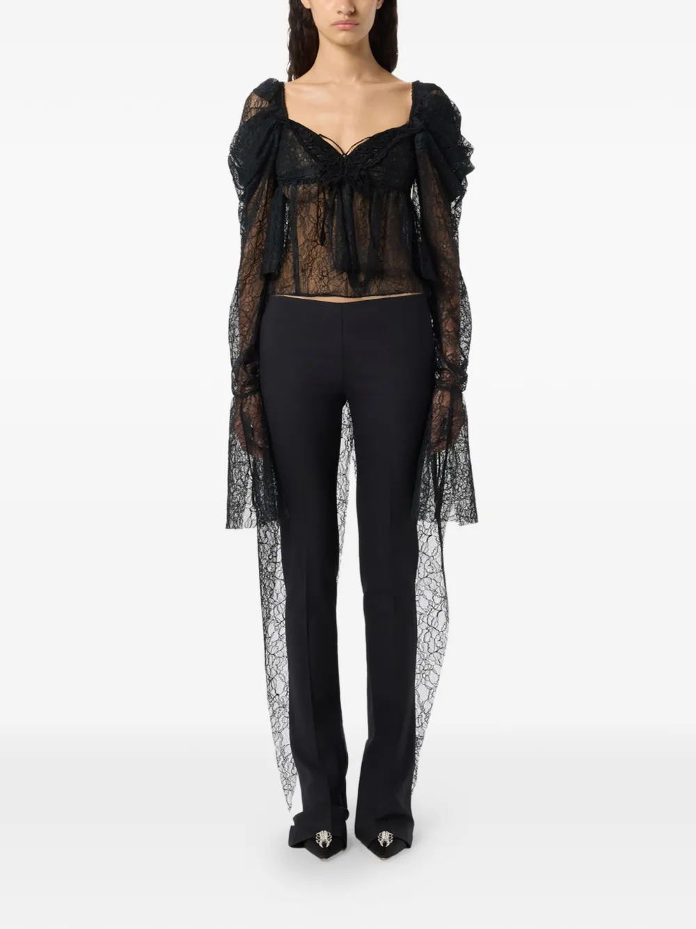  Blumarine Lace Blouse - Black 