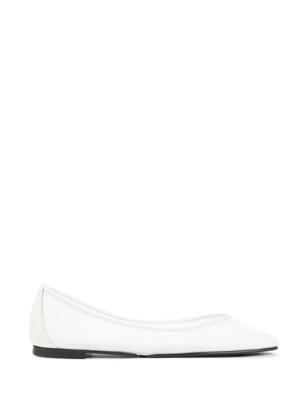 Jacquemus pointed ballet flats - Bianco