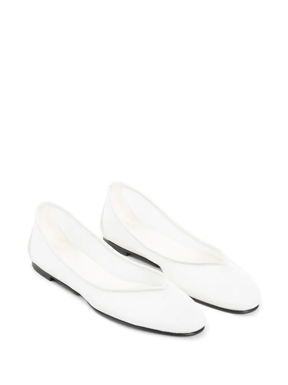 Jacquemus pointed ballet flats Wit