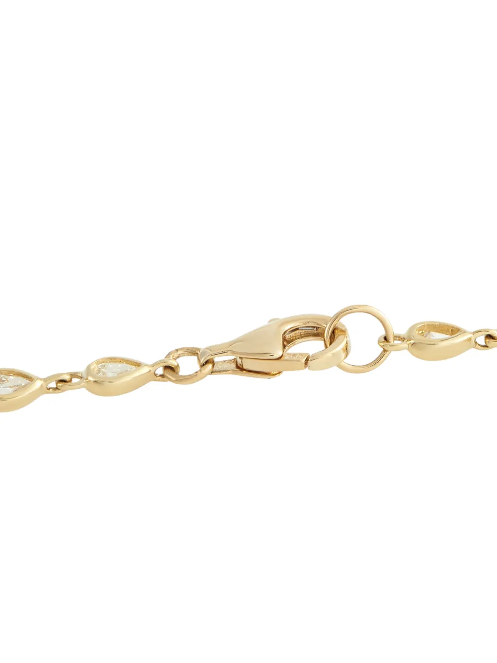 Diamond Teardrop Line Necklace