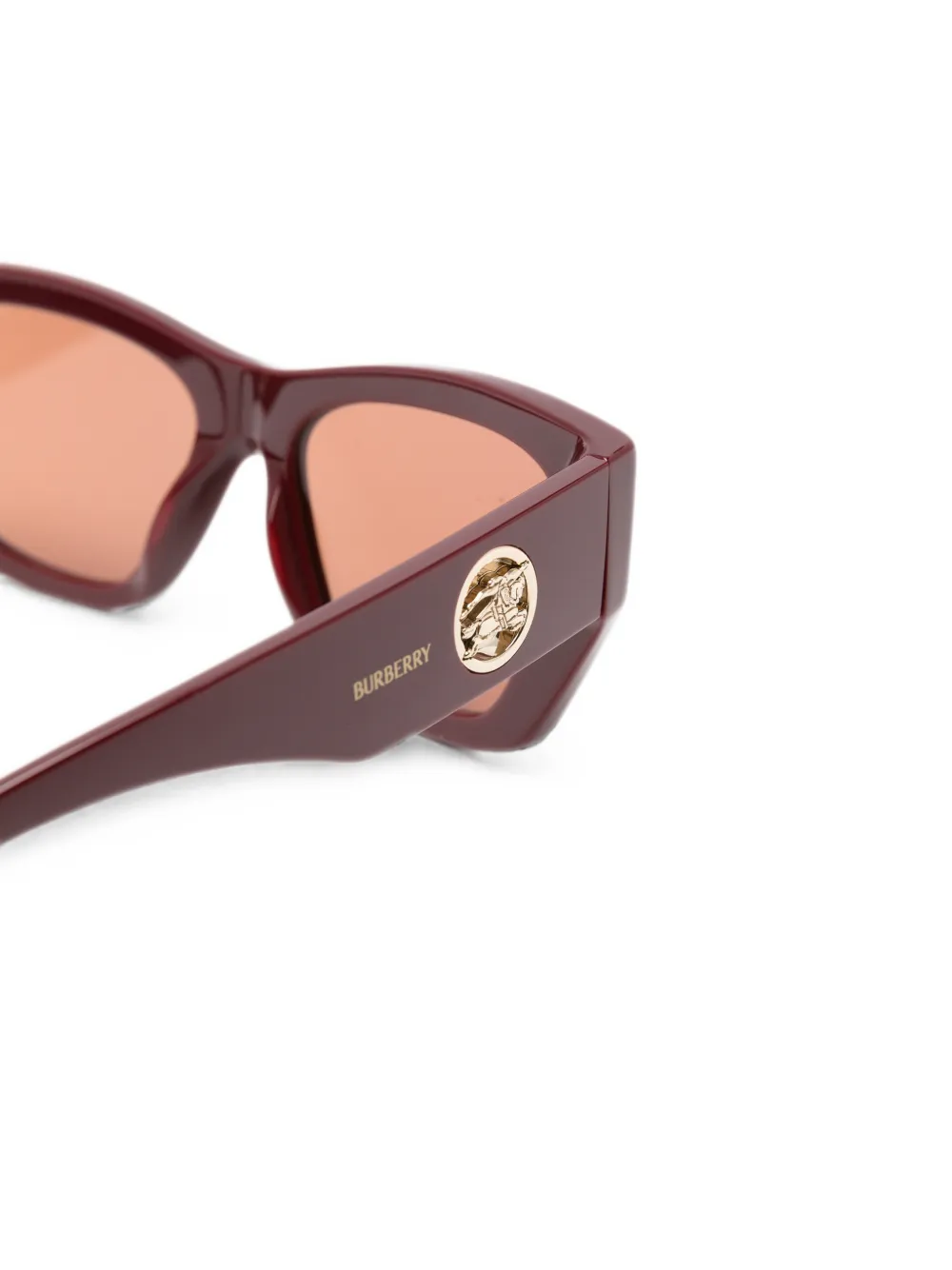 Burberry Eyewear Equestrian Knight zonnebril met cat-eye montuur Rood