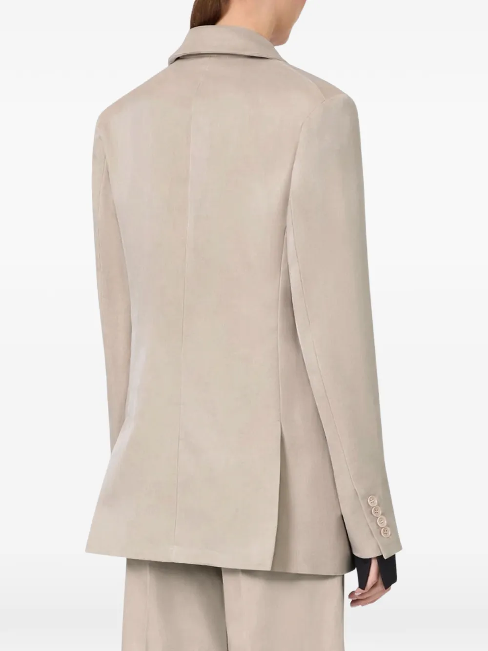Max Mara Blazer met dubbele rij knopen Beige