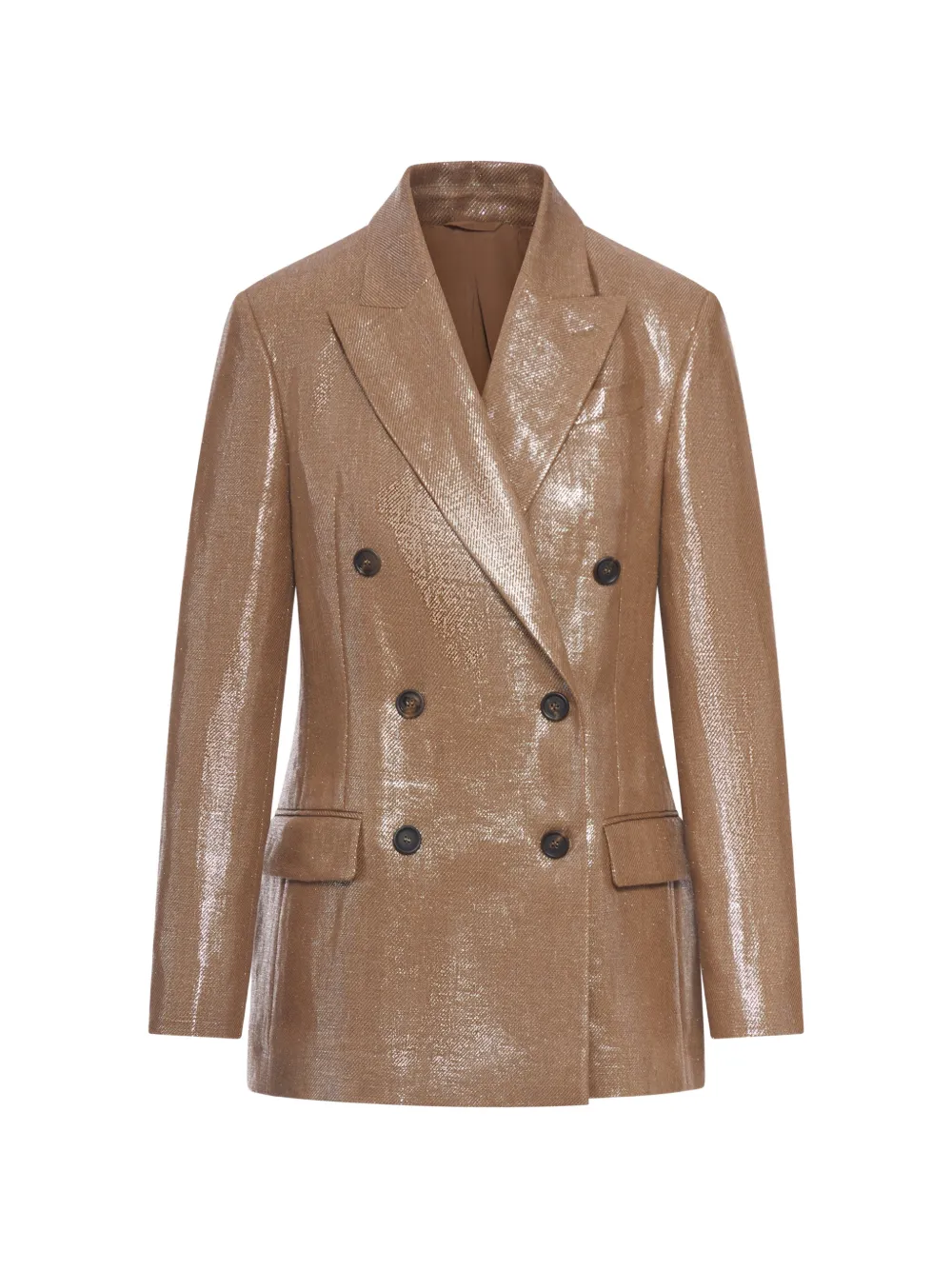 Brunello Cucinelli double-breasted blazer - Nude