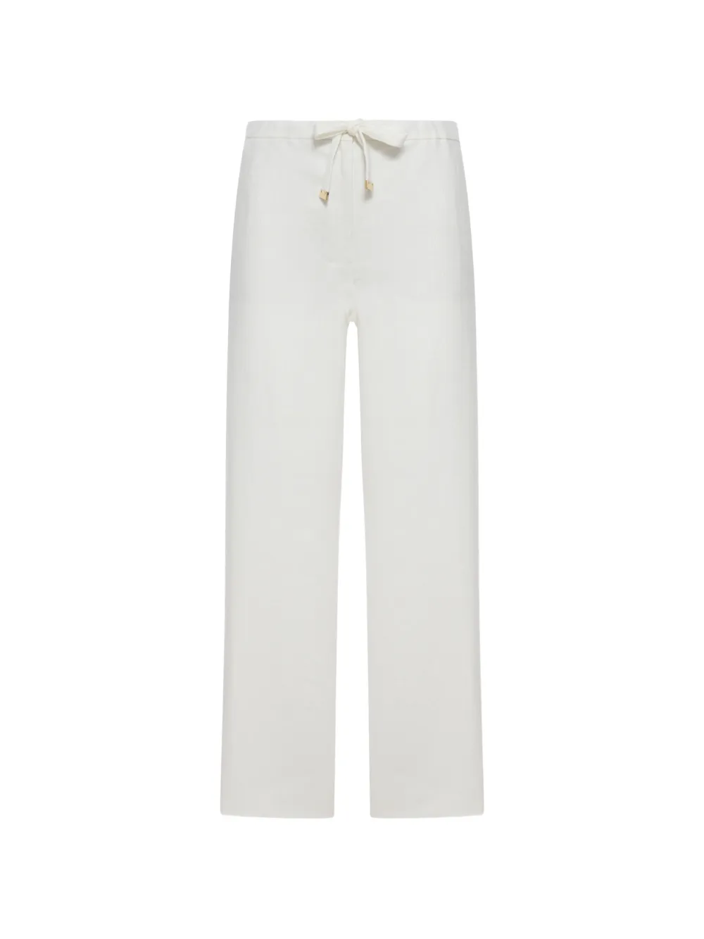 'S Max Mara Pantaloni a palazzo con coulisse - Bianco
