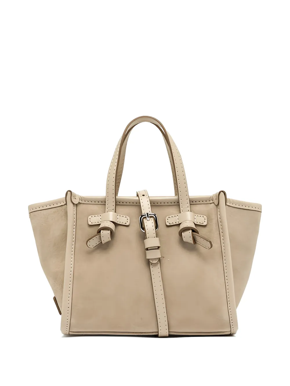 GIANNI CHIARINI mini Miss Marcella knot-detail tote bag - Toni neutri