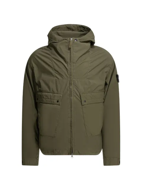 Stone Island hooded front-pocket coat