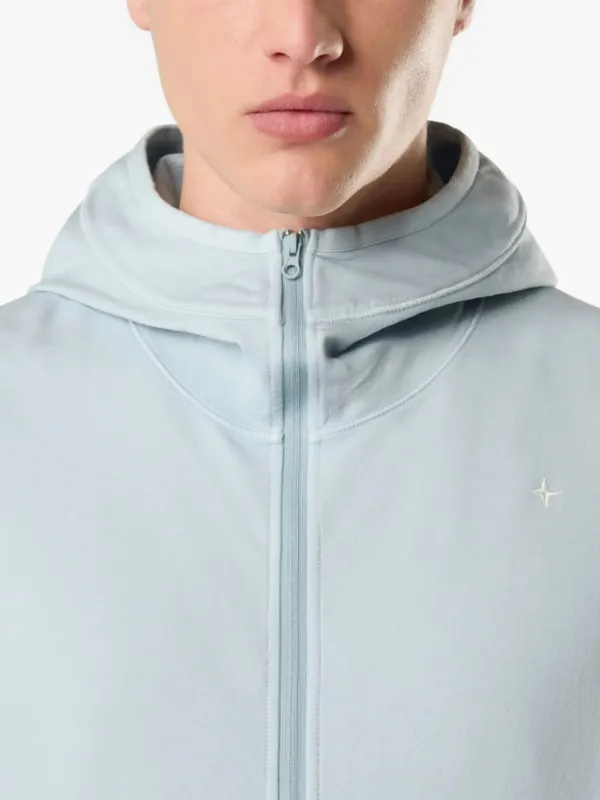 Stone Island Stellina zip-up Hoodie | Blue | FARFETCH