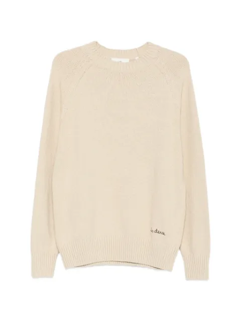 Les Deux raglan-sleeve logo-embroidered sweater