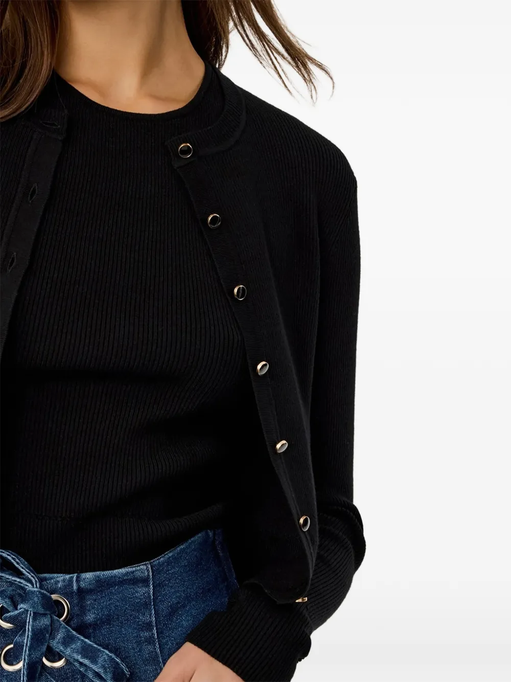  Toccin Zoe Slim Fit Buttoned Cardigan - Blue 