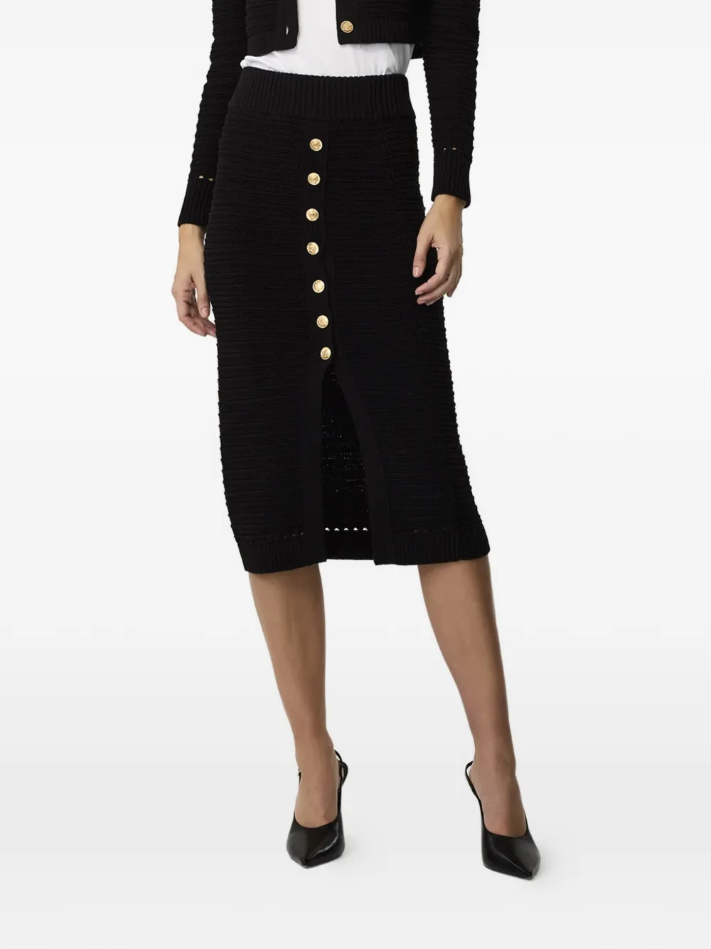 Toccin Tani knit pencil skirt - Nero