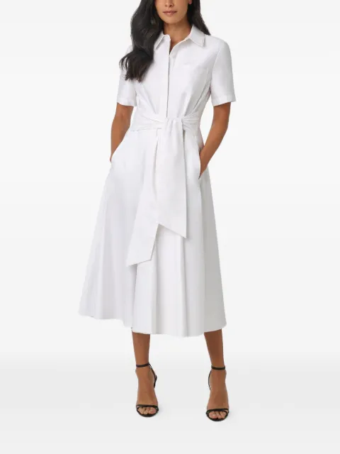 Toccin Megan tie-front short-sleeve shirt dress