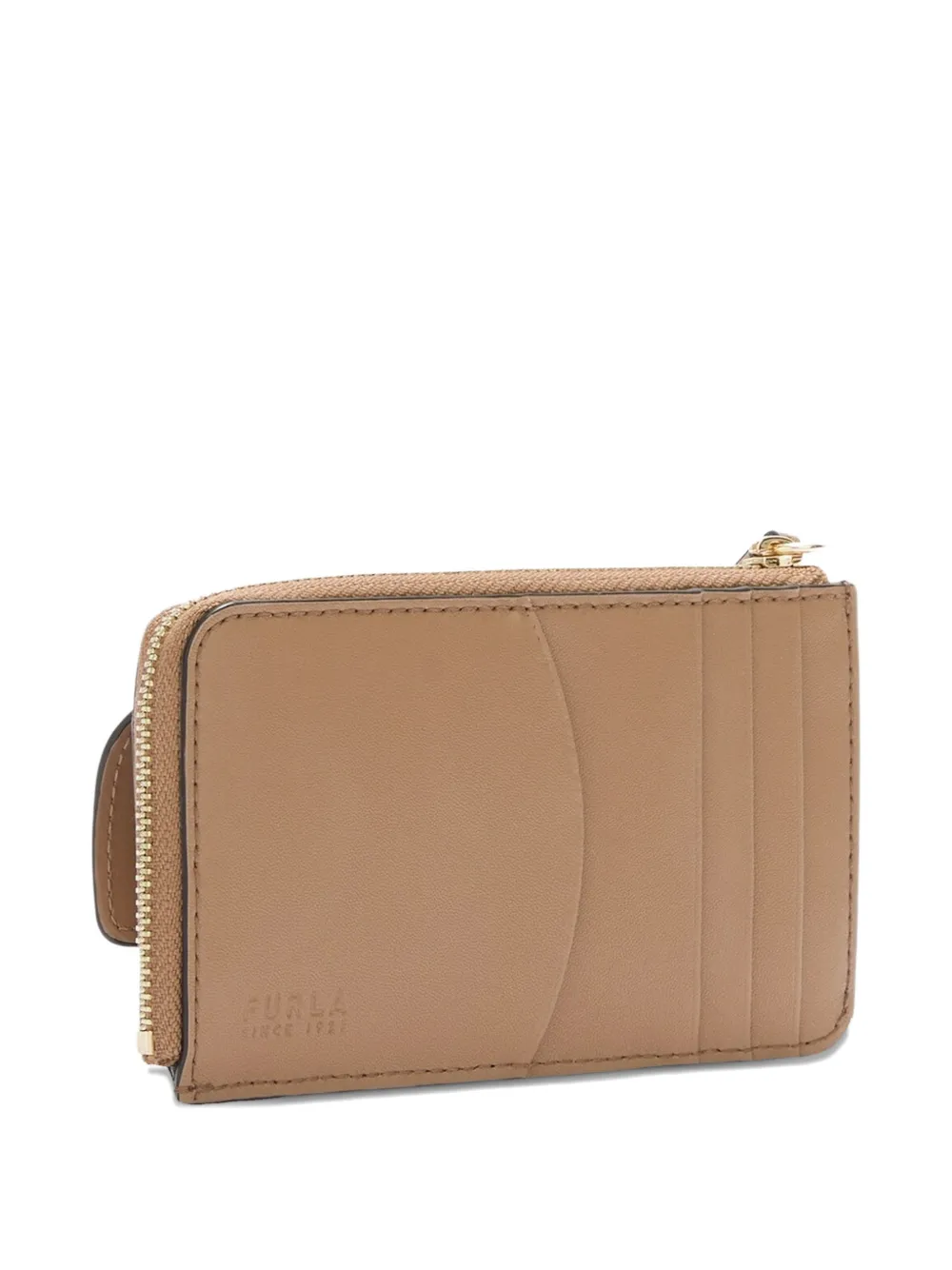 Furla Sfera M leren portemonnee met rits Beige