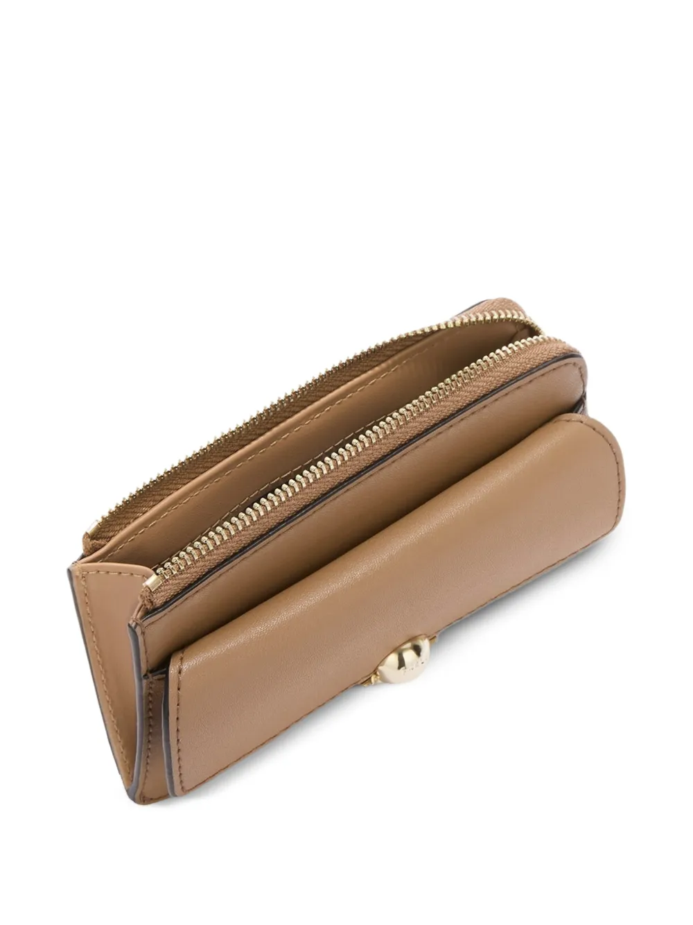 Furla Sfera M leren portemonnee met rits Beige