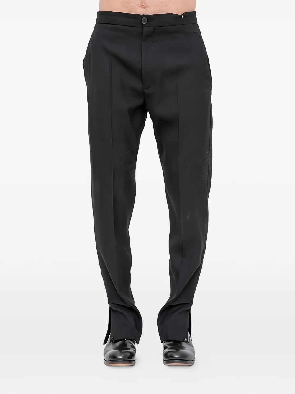 Setchu Man Pants Navy Size 5 Virgin Wool In Black
