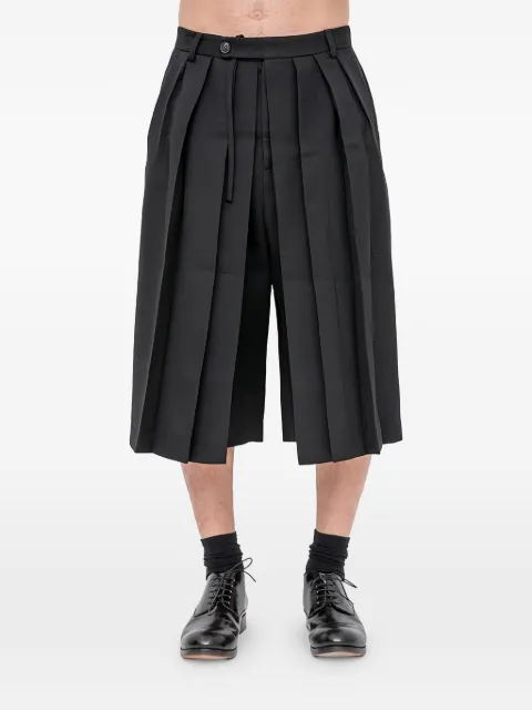 Setchu pleated cropped trousers