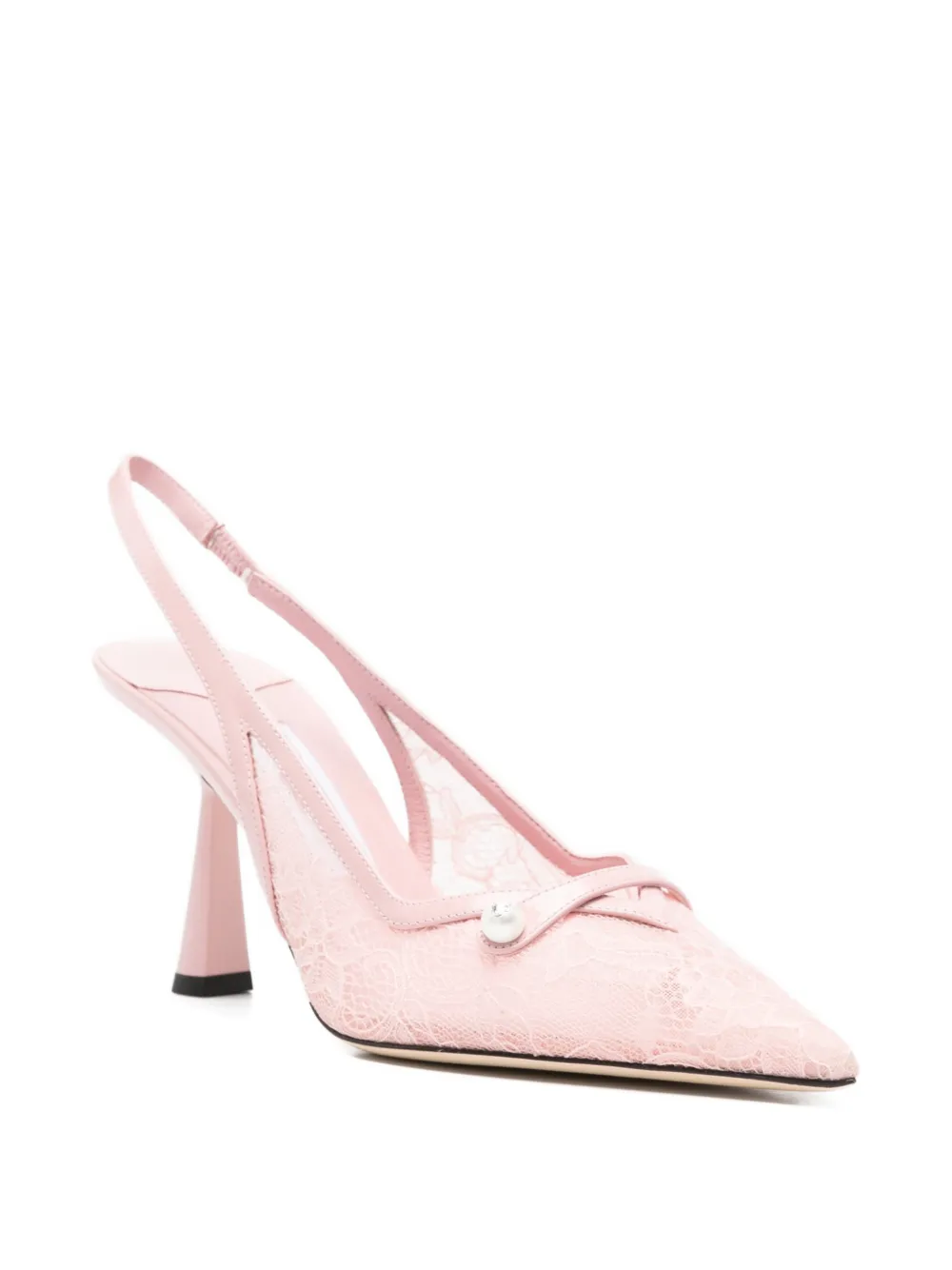 Jimmy Choo Amita slingback pumps met puntige neus Roze