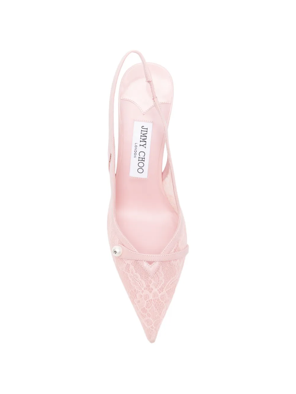 Jimmy Choo Amita slingback pumps met puntige neus Roze