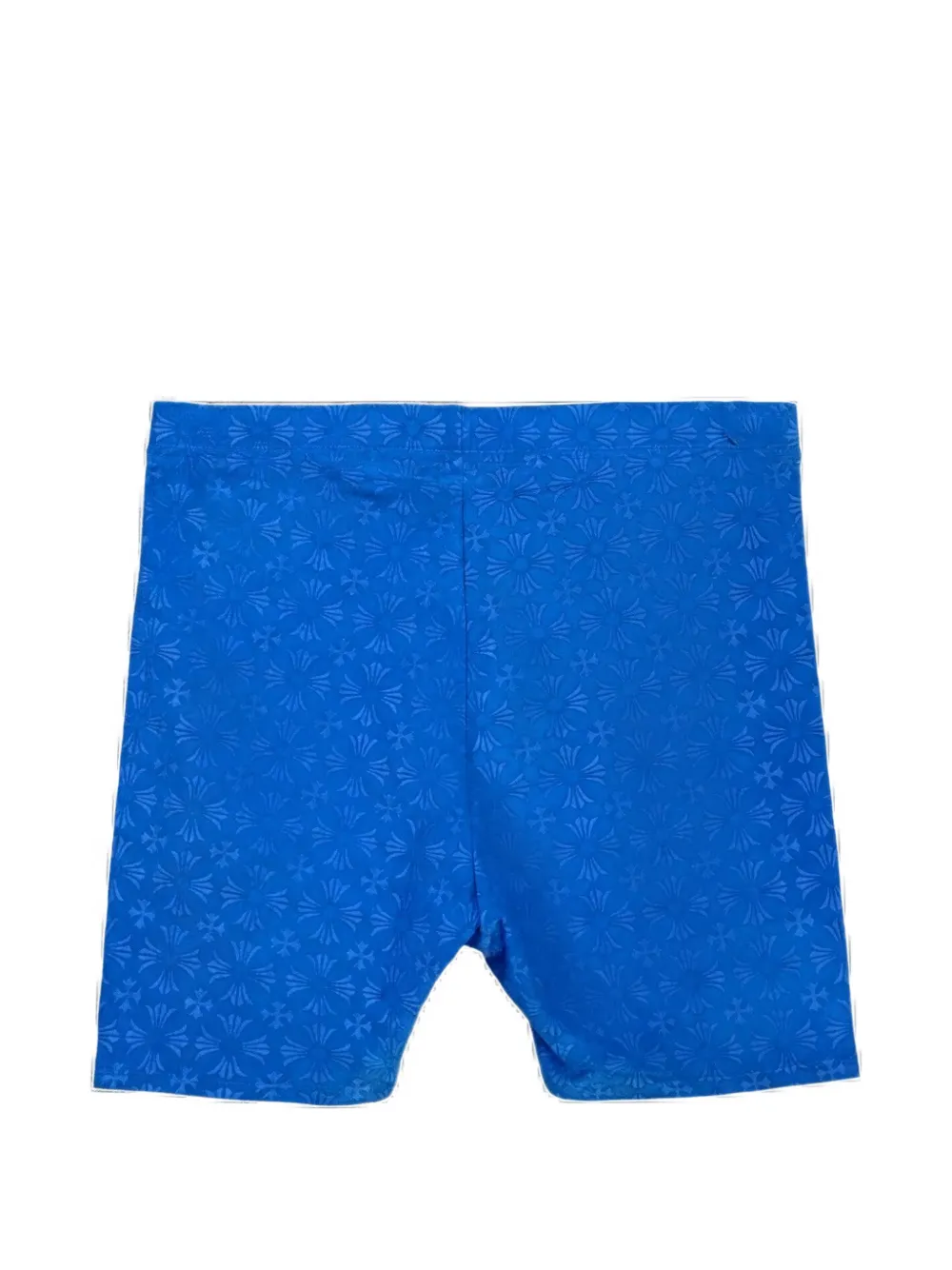 Chrome Hearts Horseshoe fietsshorts met logo Blauw