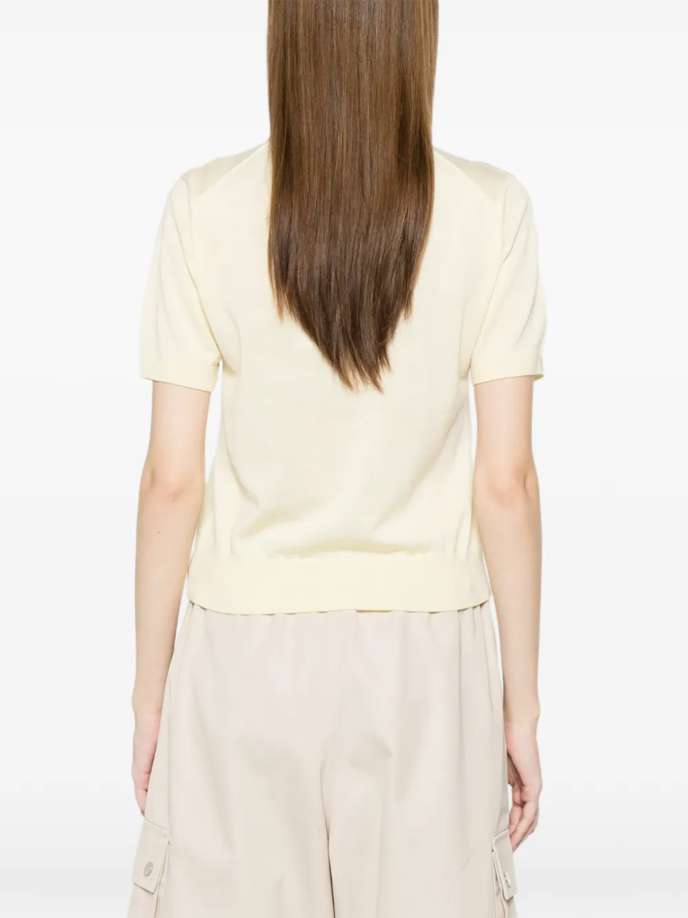 Maison Kitsuné Vest met logopatch Beige