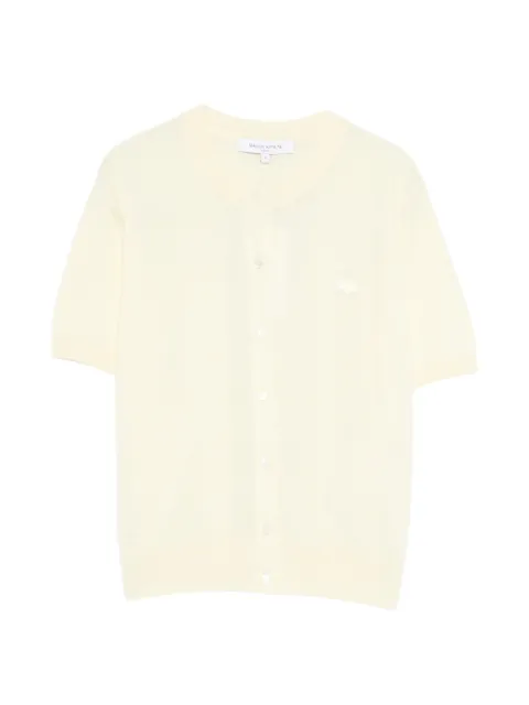 Maison Kitsuné logo-patch cardigan