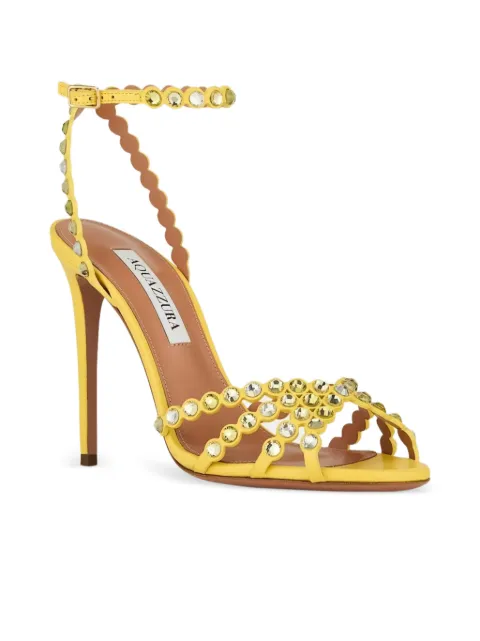 Aquazzura Tequila crystal-embellished sandals