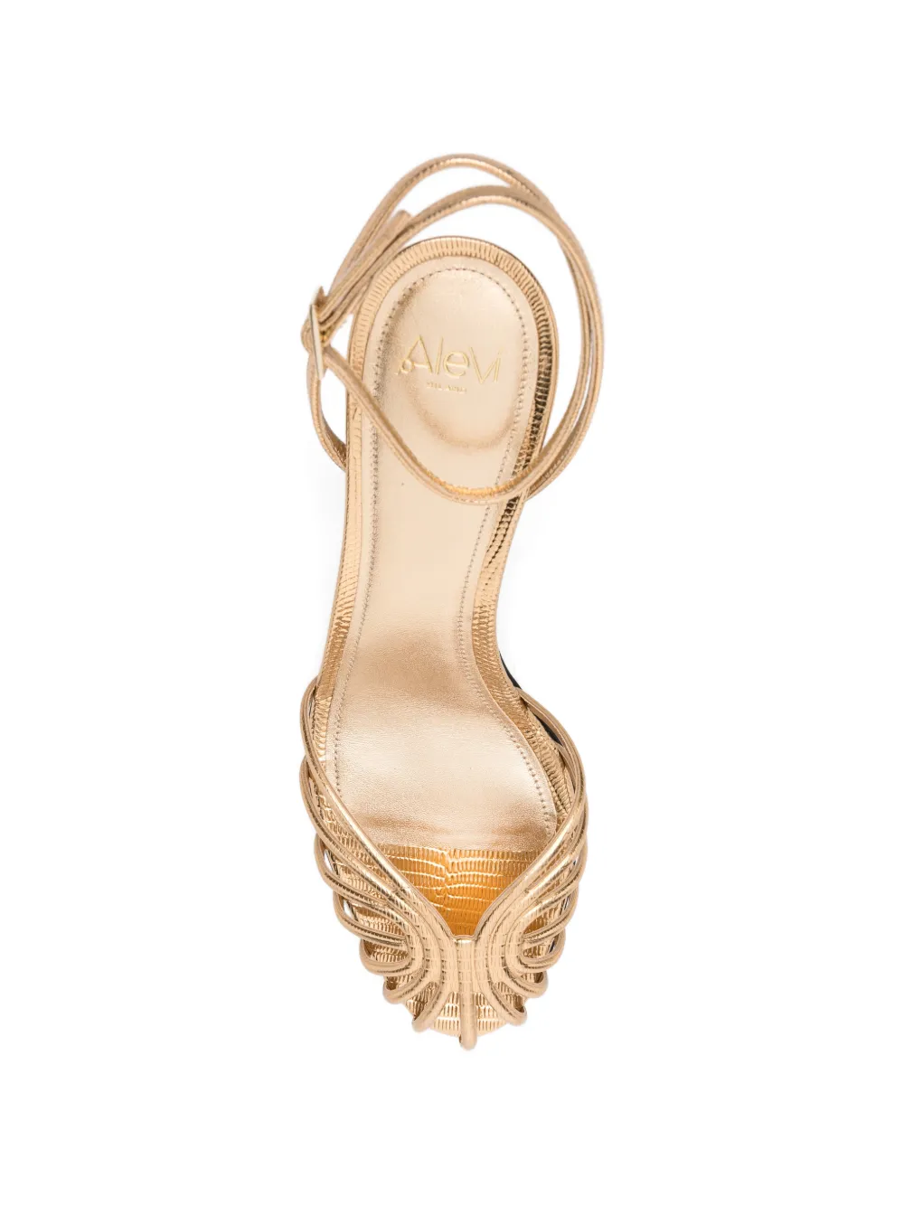 Alevì Blake gekooide sandalen Goud