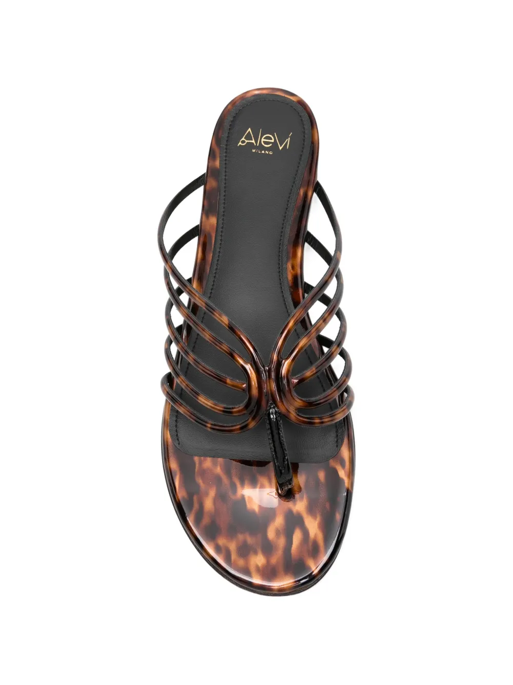 Alevì Sandalen met print Bruin