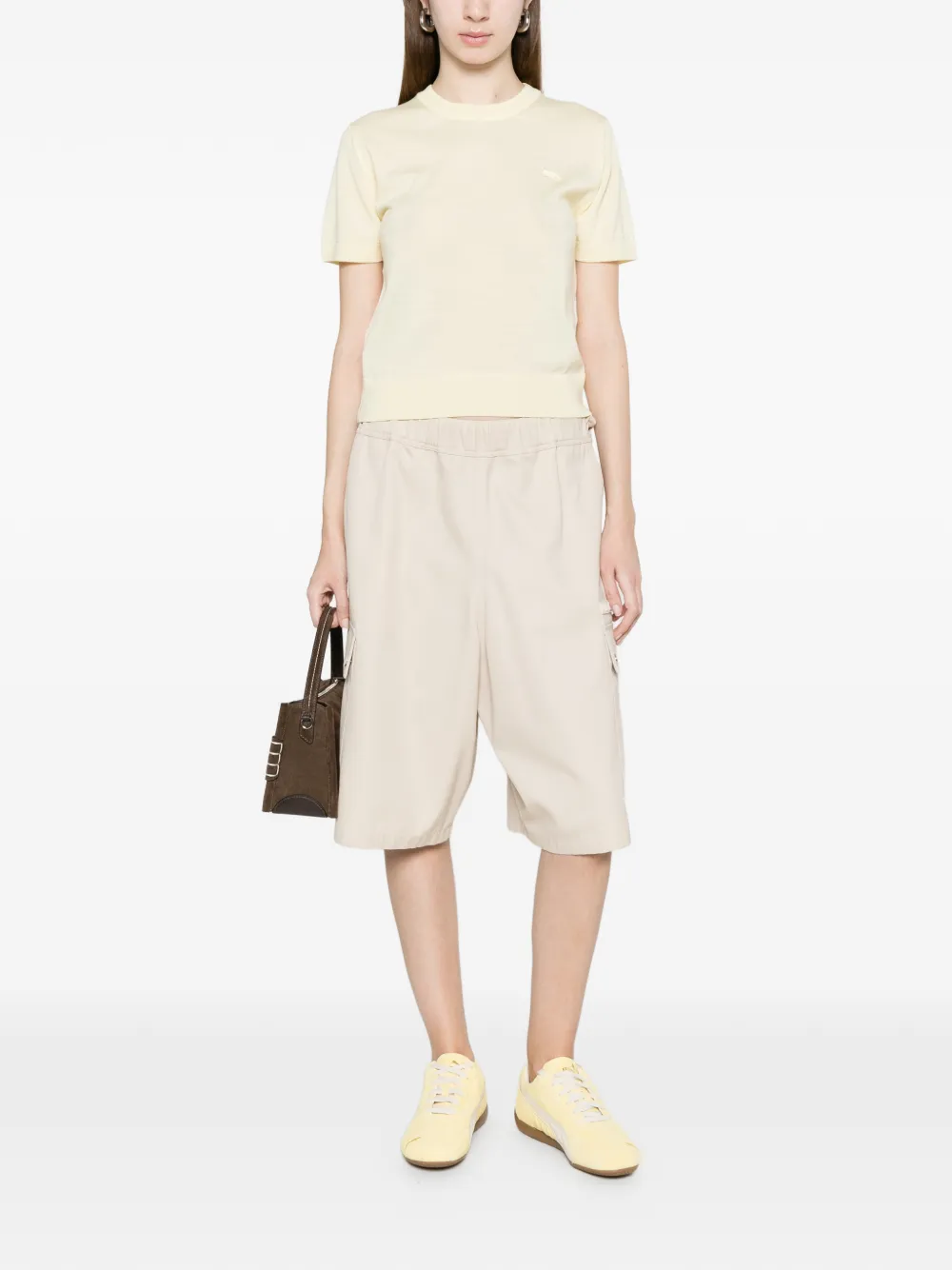  Maison Kitsuné Logo-patch T-shirt - Neutrals 