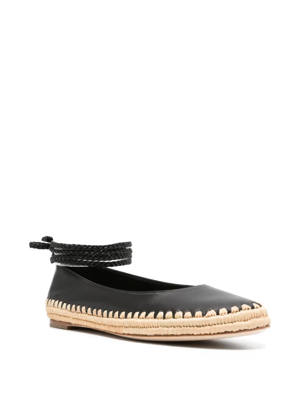  Max Mara Braided-strap Espadrilles - Black 