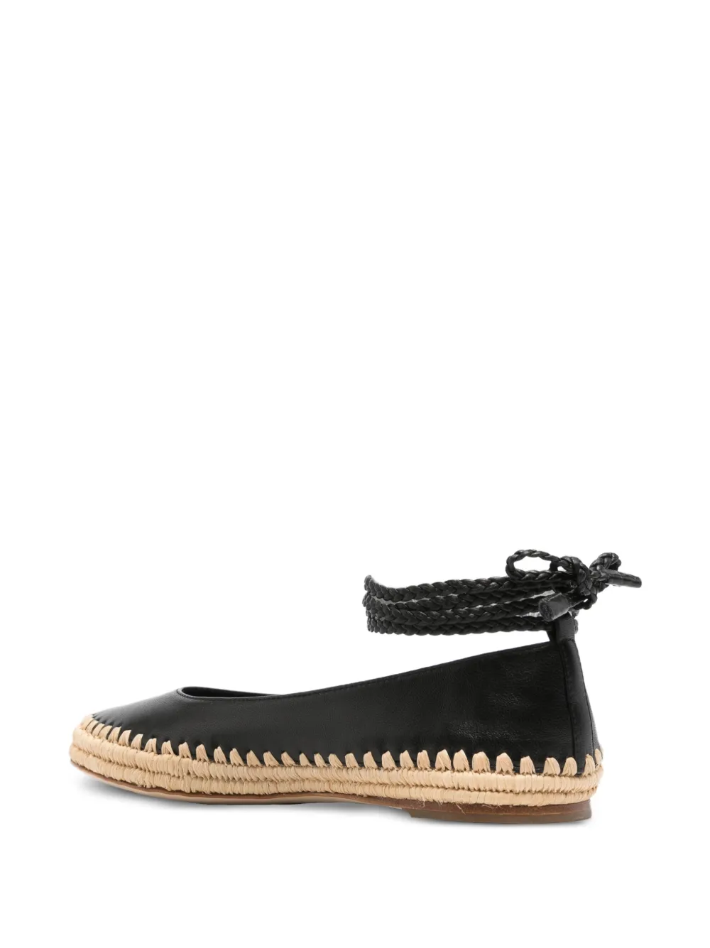  Max Mara Braided-strap Espadrilles - Black 