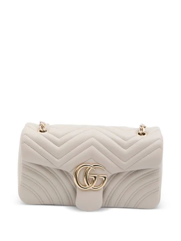 Gucci GG Marmont Medium Shoulder Bag in Grey