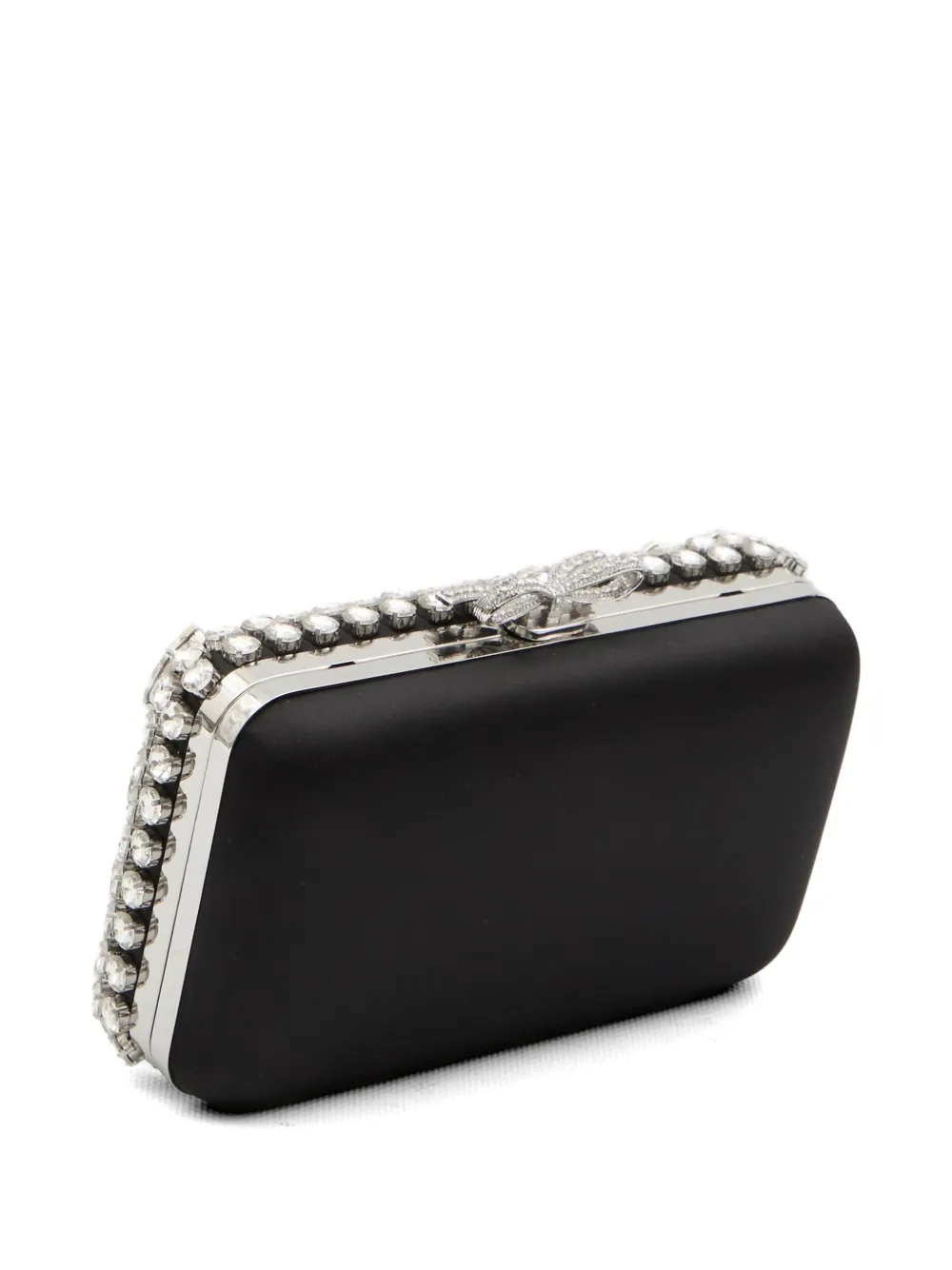 Self-Portrait Clutch verfraaid met kristallen Wit