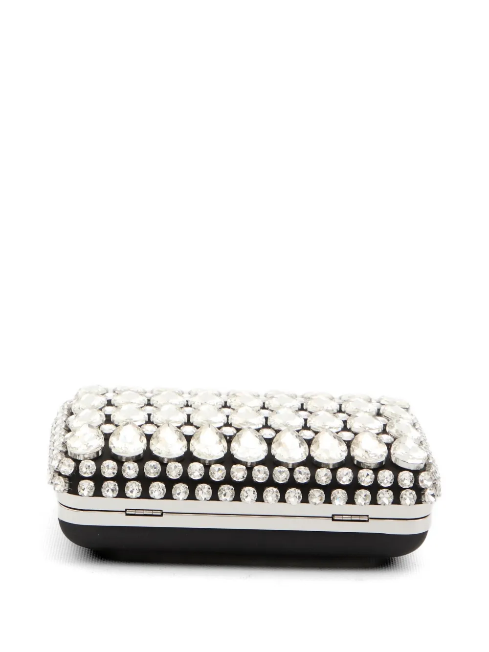 Self-Portrait Clutch verfraaid met kristallen Wit