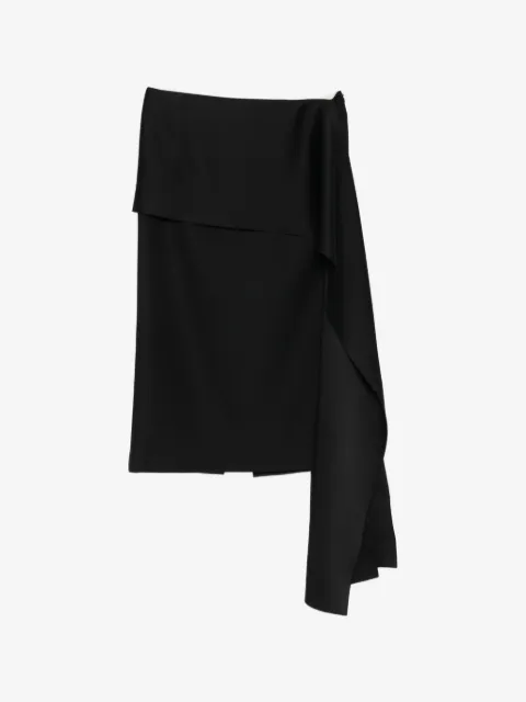 Carven asymmetric-draped midi skirt