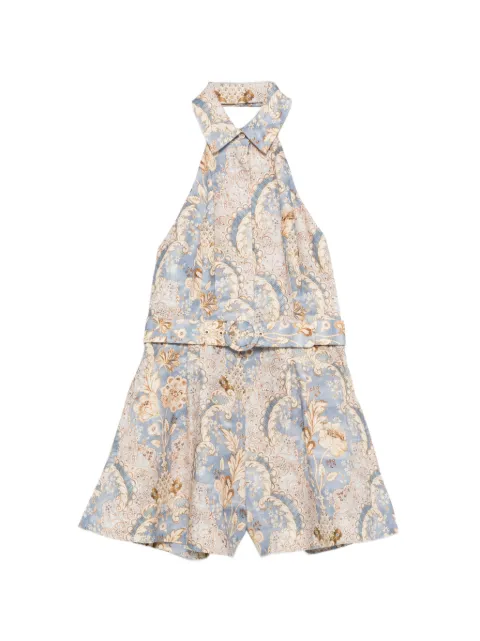 ZIMMERMANN Daylight belted floral playsuit