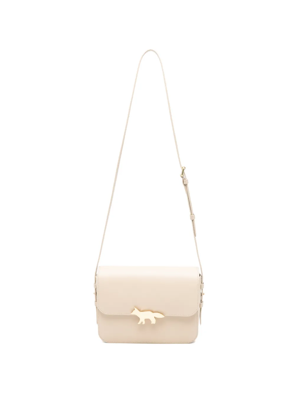Maison Kitsuné large Edie leather shoulder bag - Toni neutri