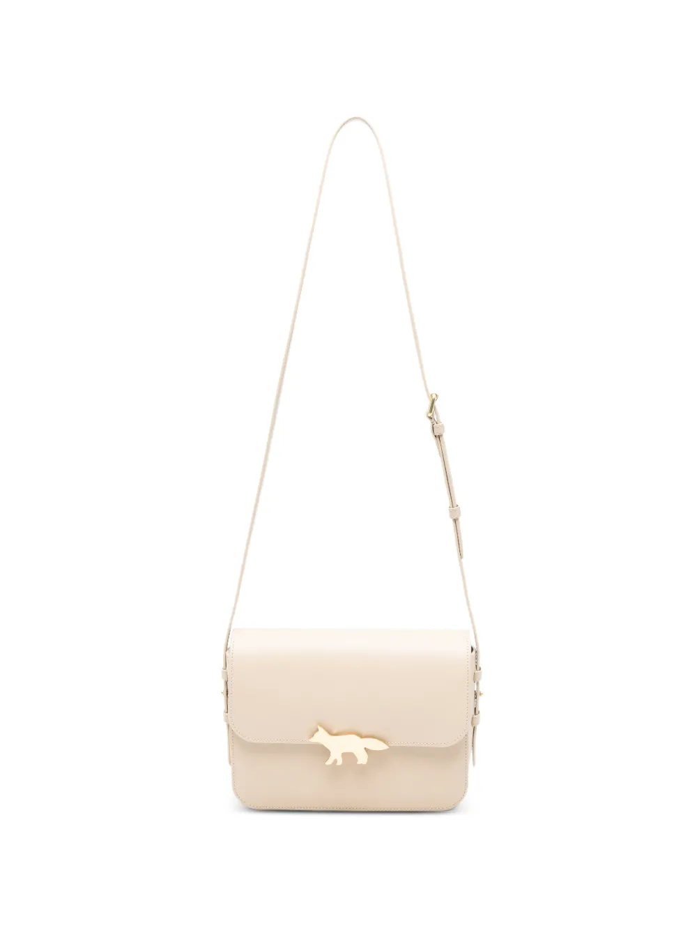 Maison Kitsuné large Edie leather shoulder bag - Toni neutri