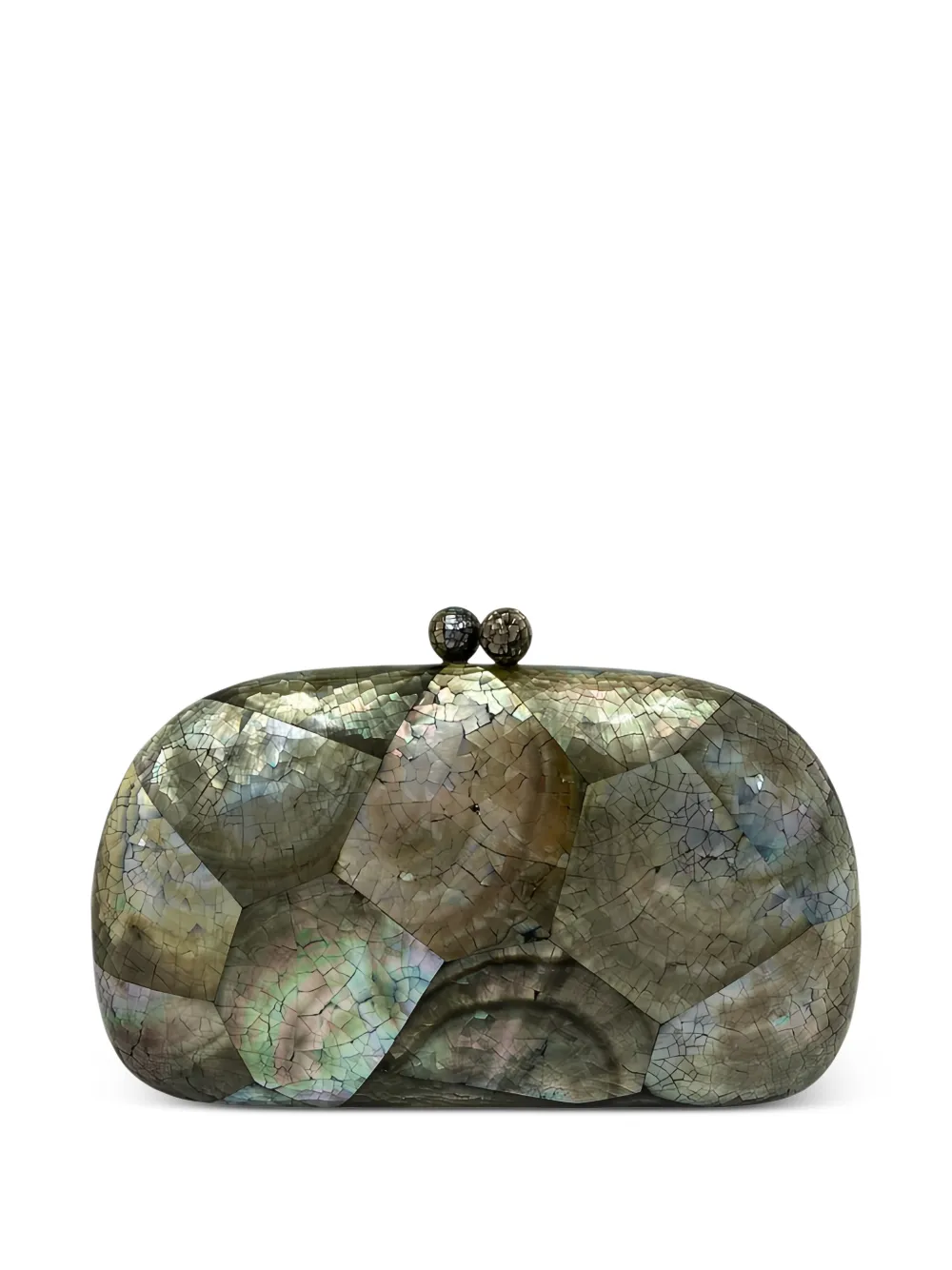  Serpui Greta Crab-detail Clutch Bag - Grey 