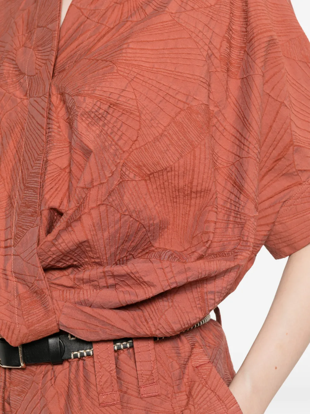 Brunello Cucinelli Blouse met patroon Oranje