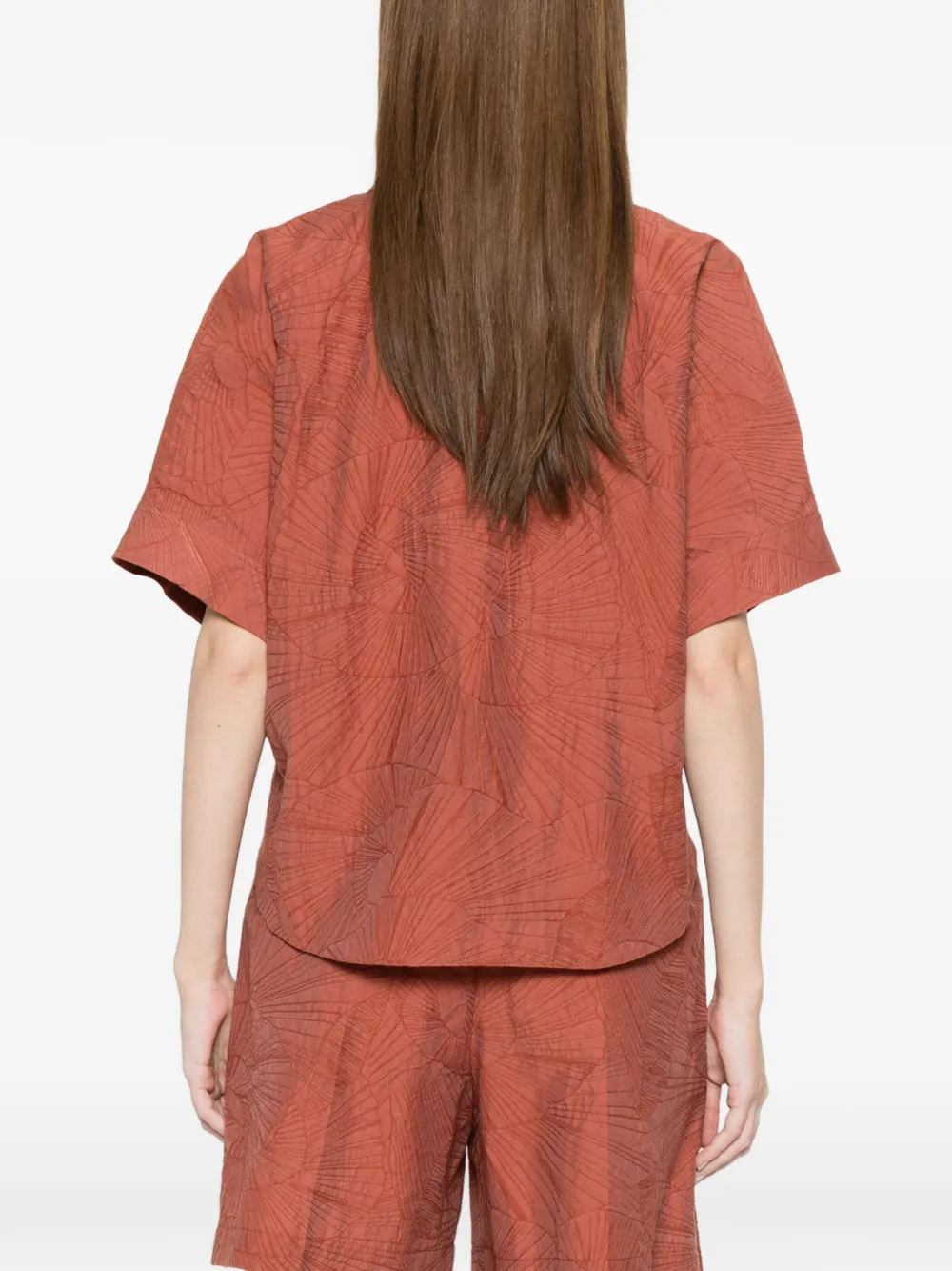 Brunello Cucinelli Blouse met patroon Oranje