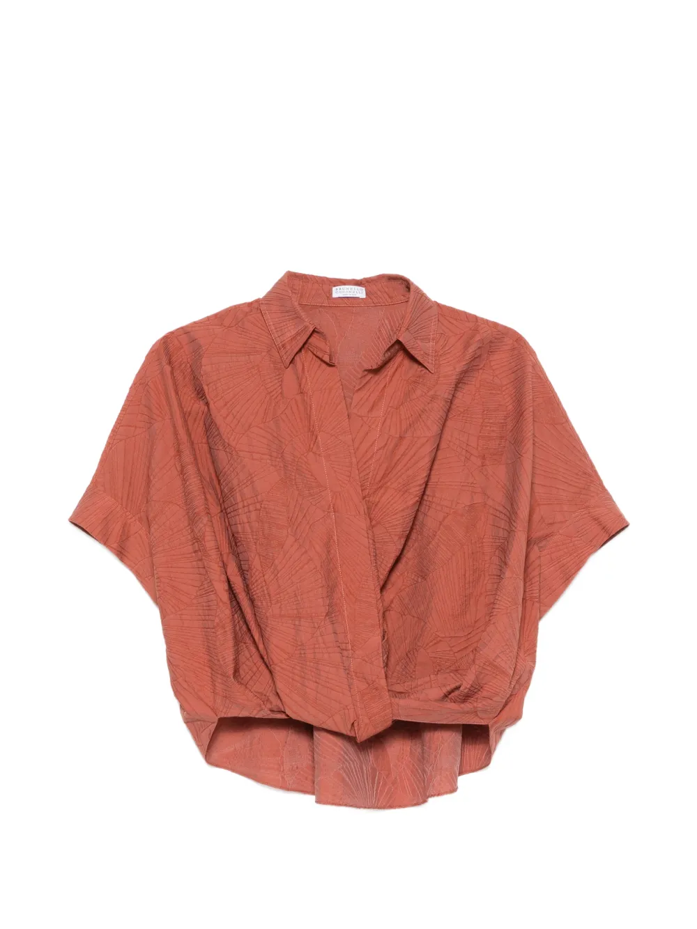 Brunello Cucinelli pattern blouse - Arancione