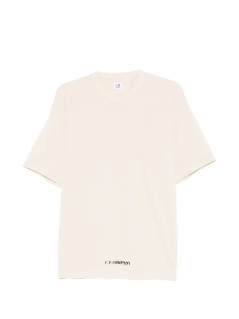 C.P. Company playera con logo estampado