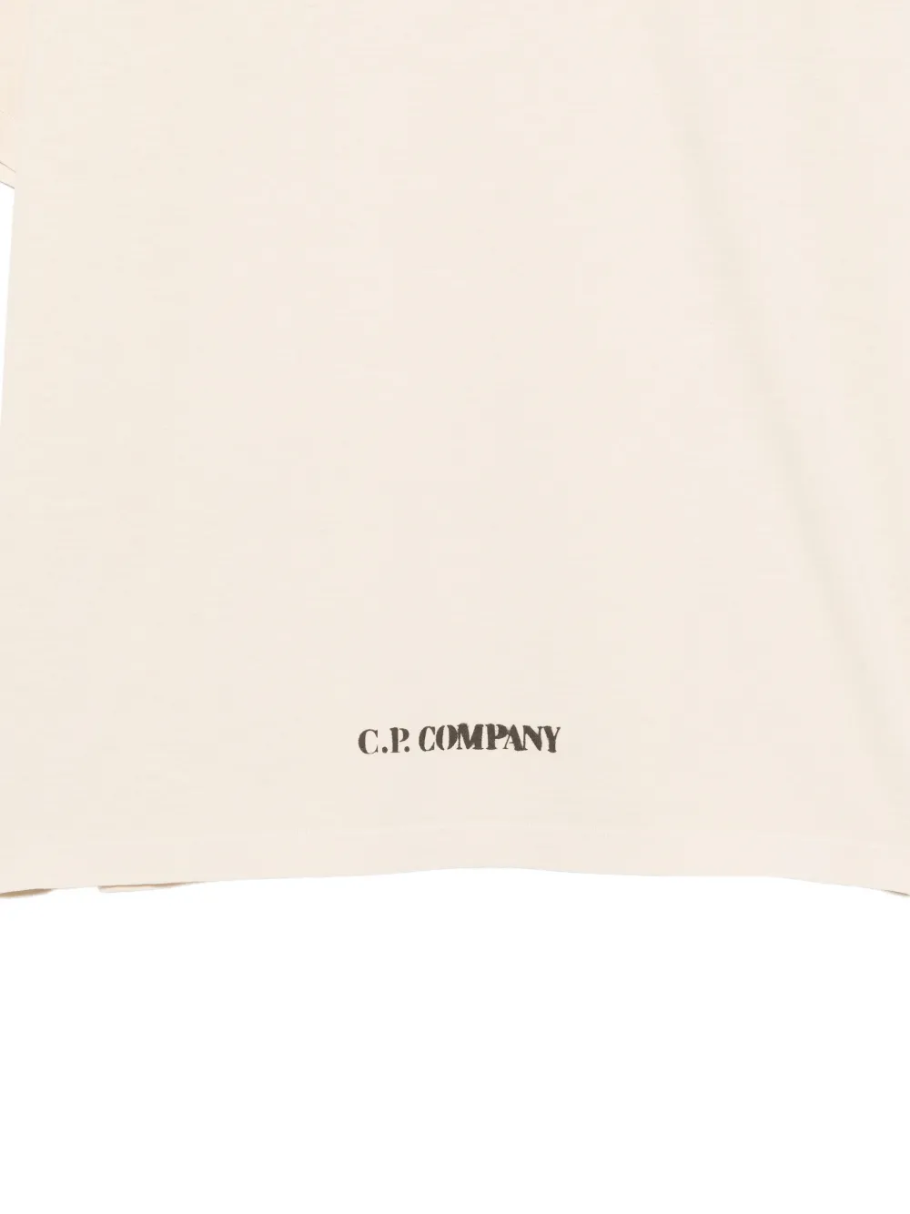 C.P. Company T-shirt met logoprint Beige