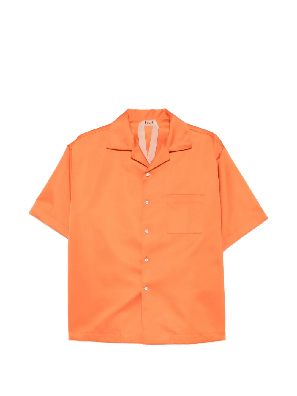 Nº21 chest-pocket short-sleeve shirt - Arancione
