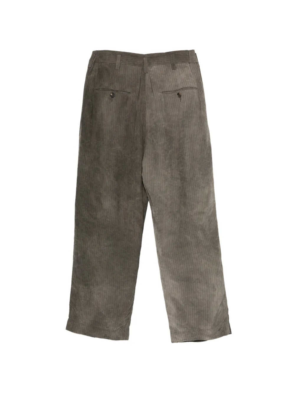 Ziggy Chen 细条纹褶饰长裤 | 宽松裤 | Image 2