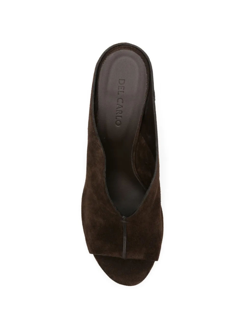 Del Carlo Metis sandalen met open neus Bruin