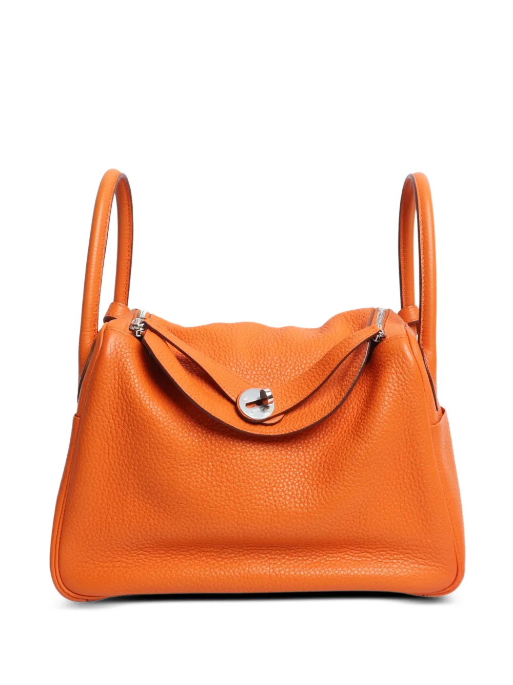 Hermès Pre-Owned Borsa a spalla Lindy in pelle 2011 - Arancione