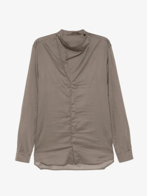 Rick Owens high neck island shirt
